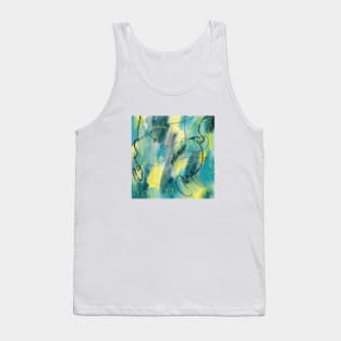 Blue and yellow abstraction Tank Top